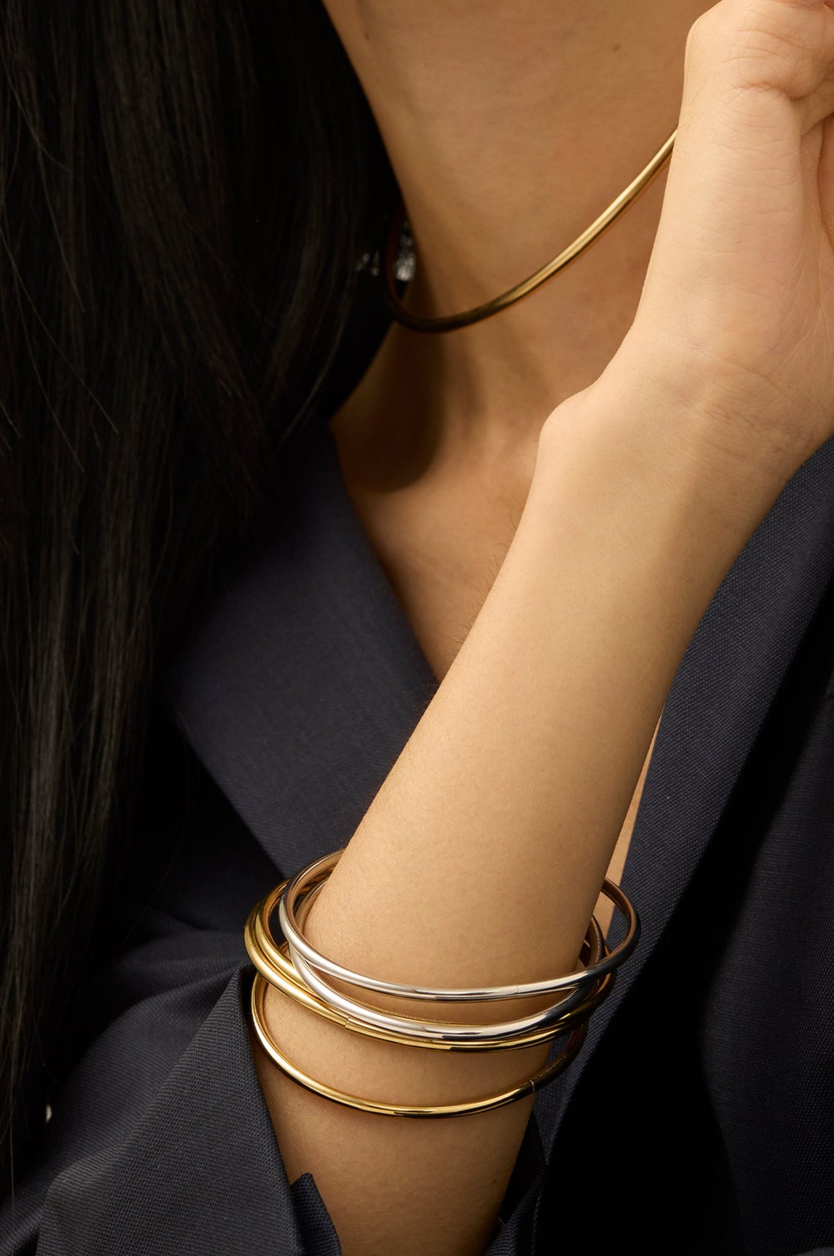 Dane Two-Tone Bangle Set of 2