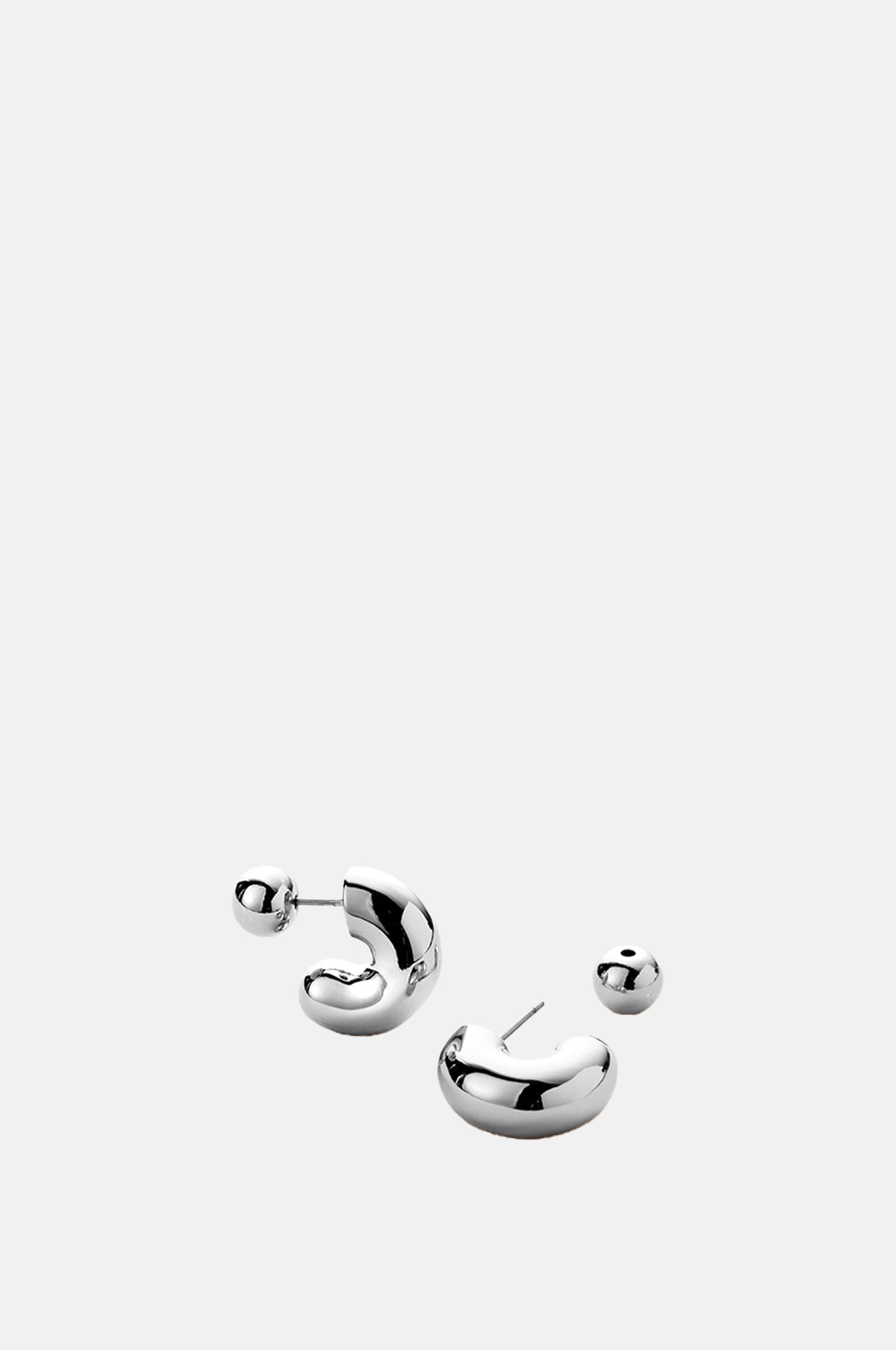 Tome Small Silver Hoop Earrings