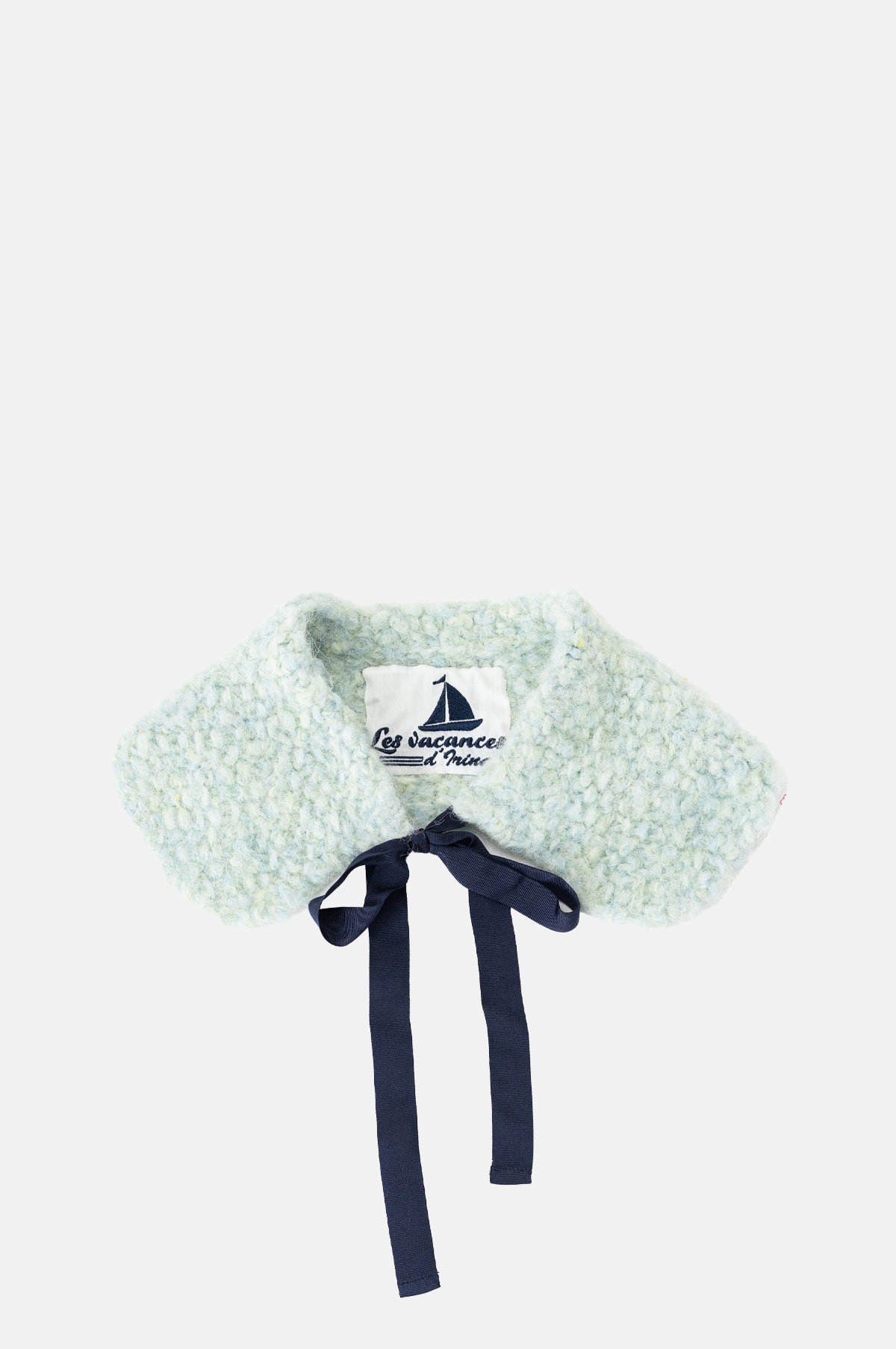 Knitted Collar Puff Green