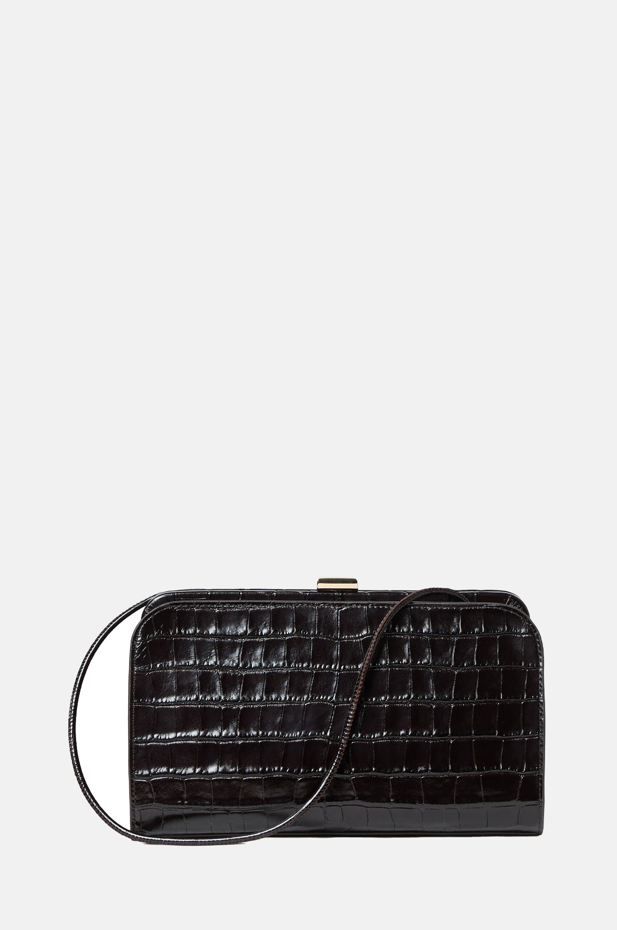 Zella Covered Frame Clutch Ebony
