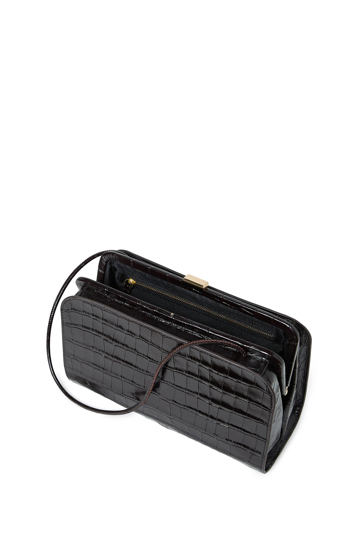 Zella Covered Frame Clutch Ebony