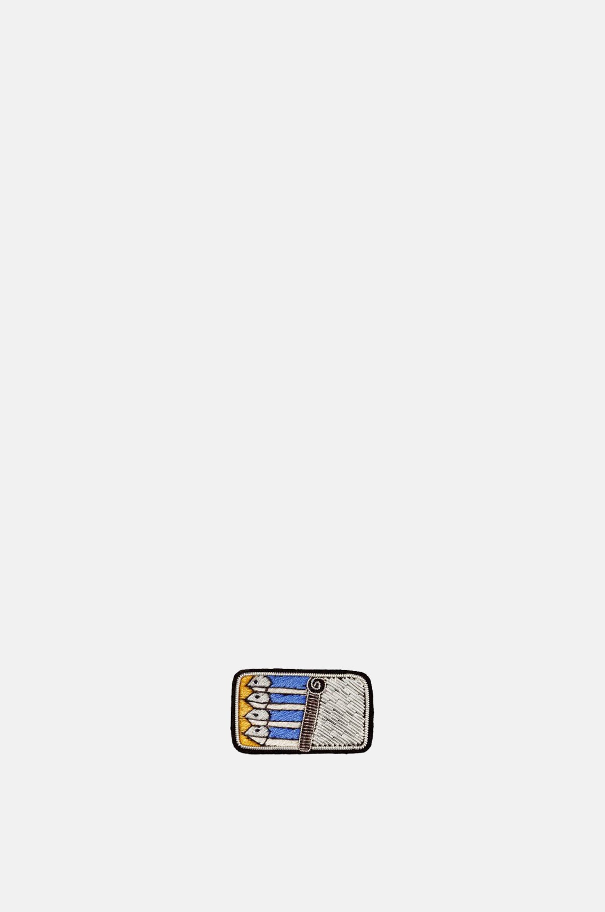 Sardine Tin Brooch
