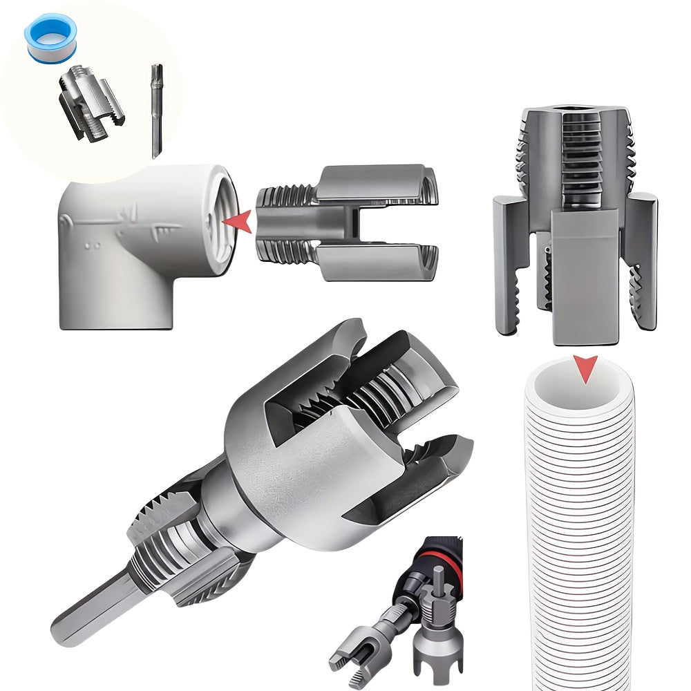 Internal & External Pipe Threading Tool Pipe Threading Die Head for Electric Drill