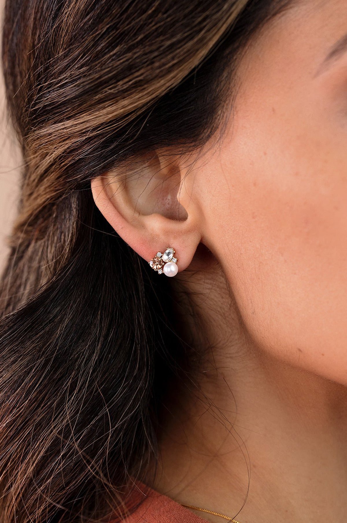 Ayla Gold Stud Earrings