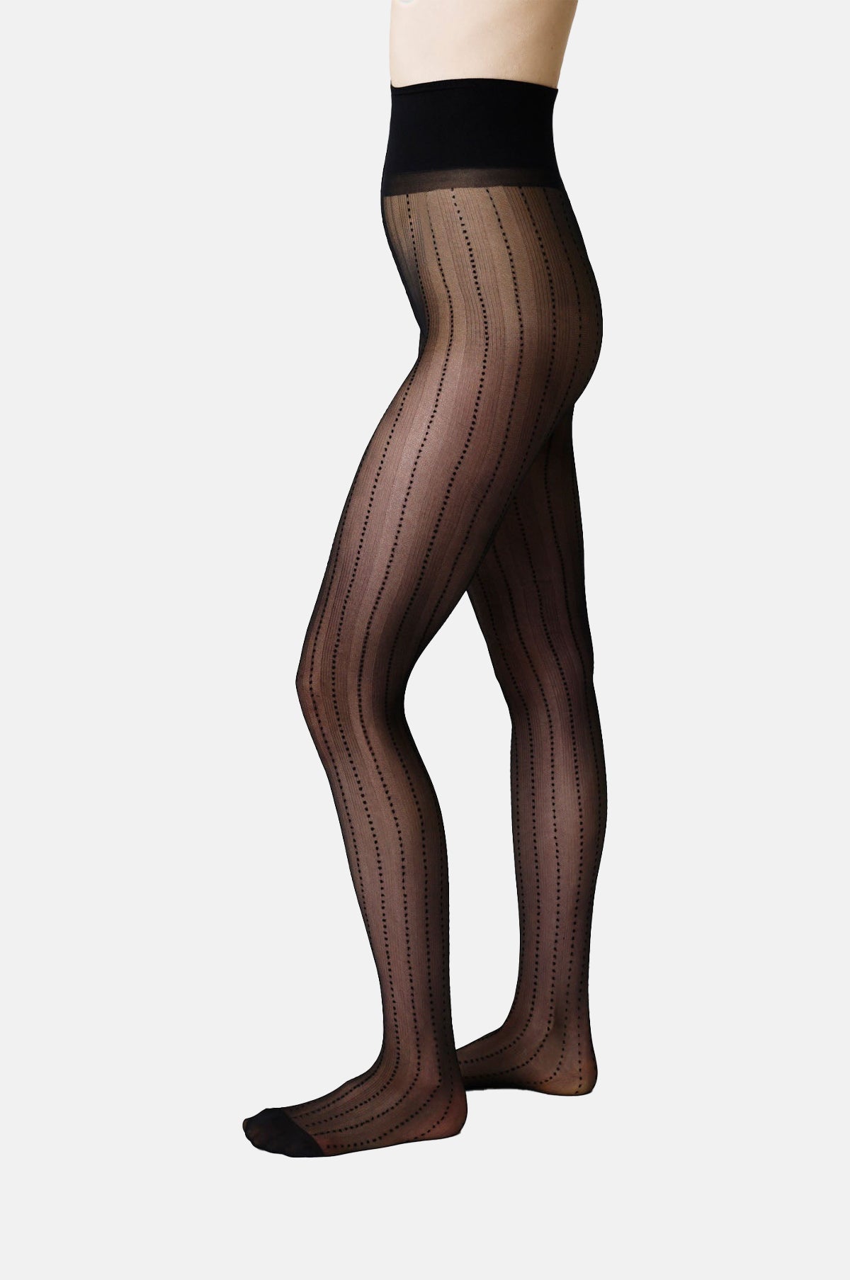Viveca Stripe Tights Black