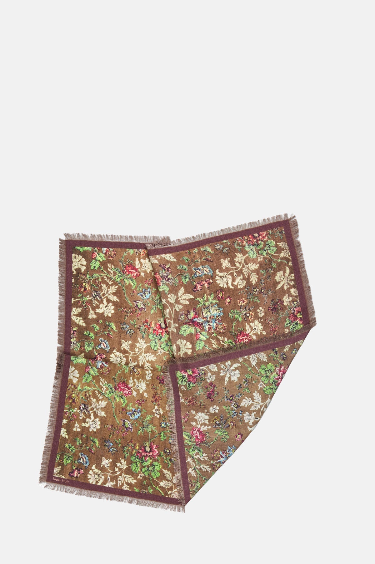 Wool Small Gladys Scarf Brown