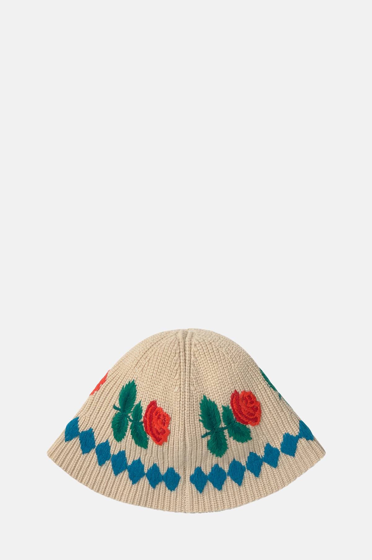 Diamonds Roses Bucket Hat Vanilla