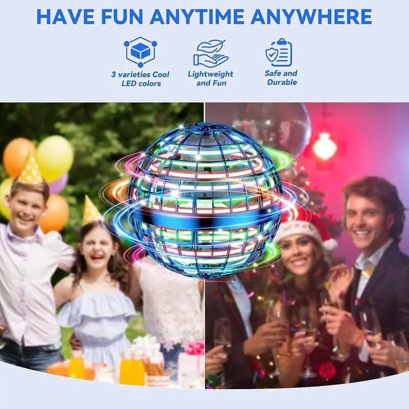 Cosmic Fly Ball Toy, Boomerang Hovering Spinner with Galaxy Light Effect, Interactive Flying Toy for Kids & Teens