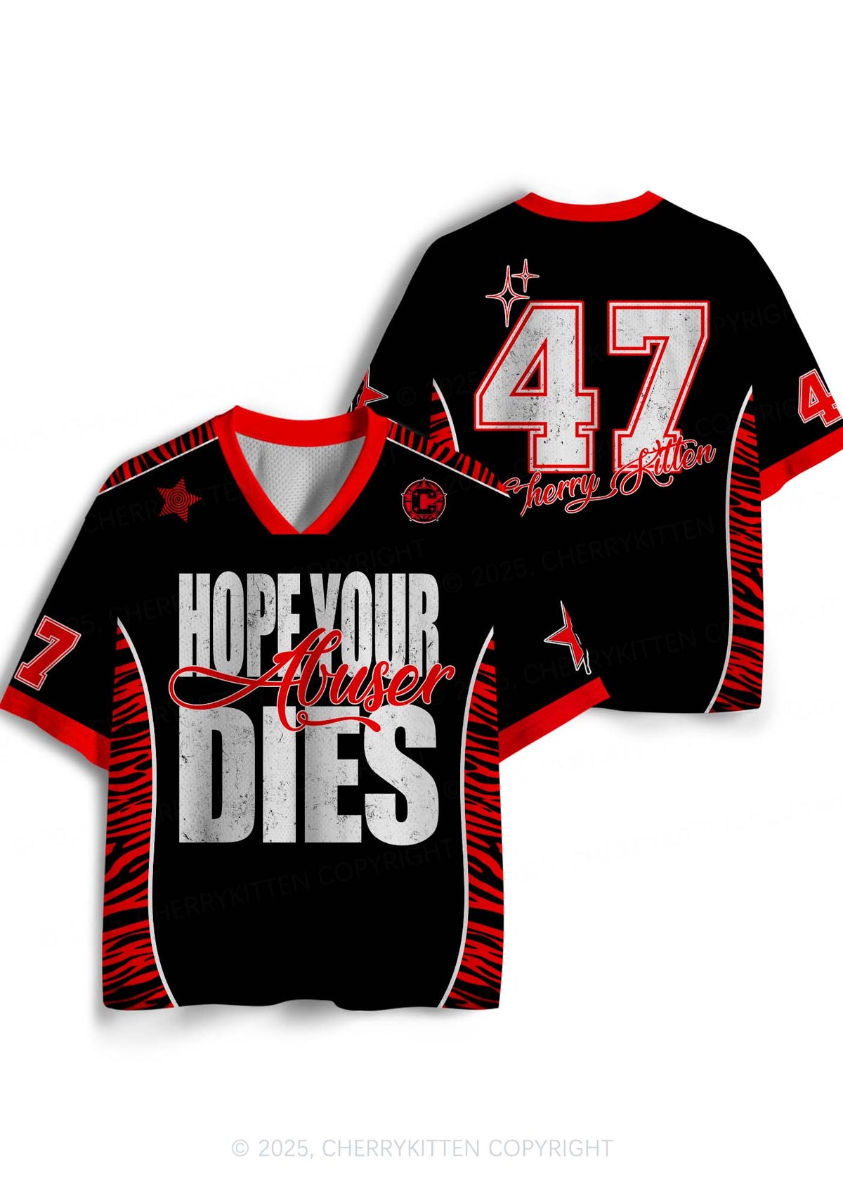 Custom Abuser Dies Y2K Sport Jersey Shirts Cherrykitten