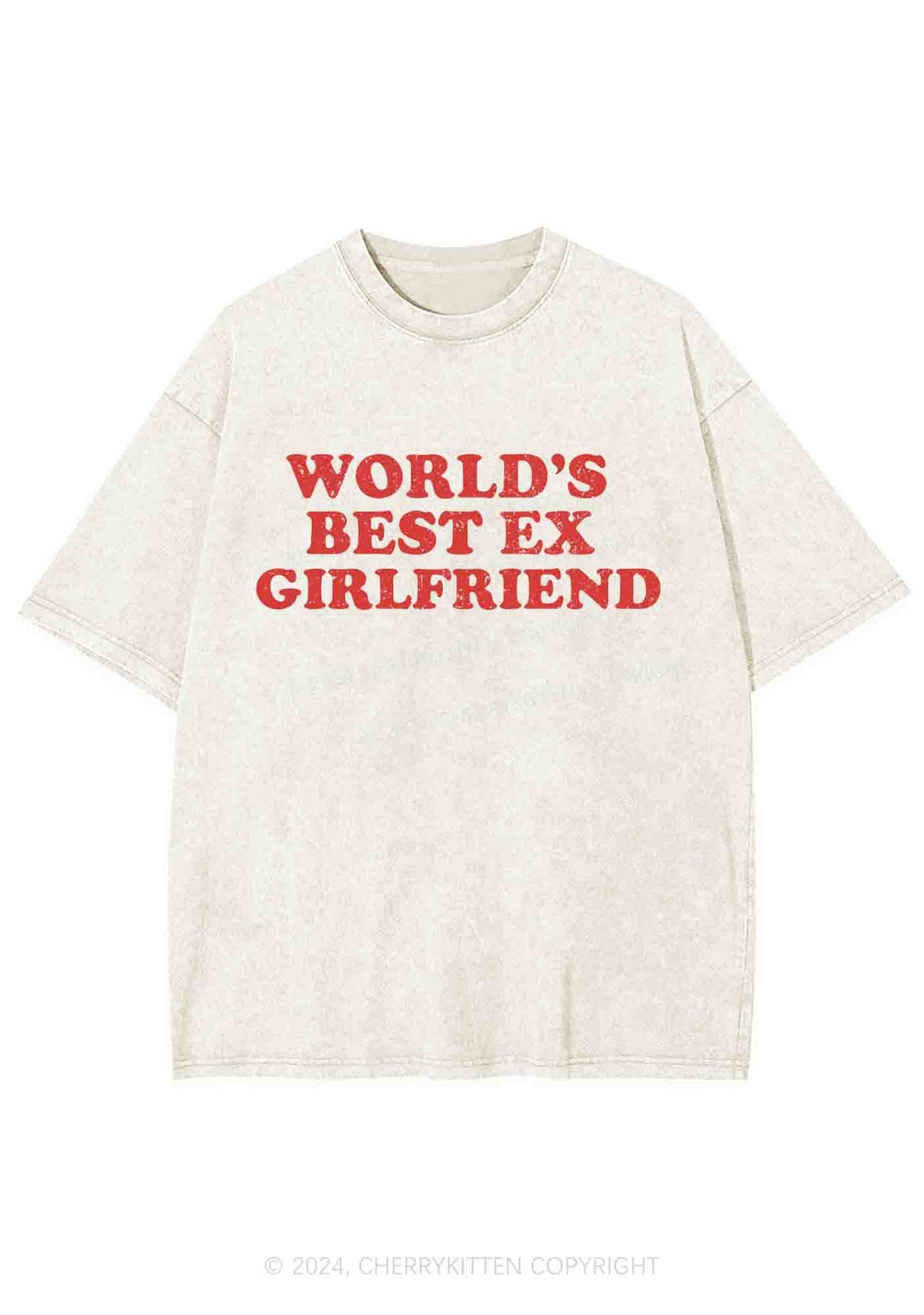 Best Ex Girlfriend Y2K Washed Tee Cherrykitten
