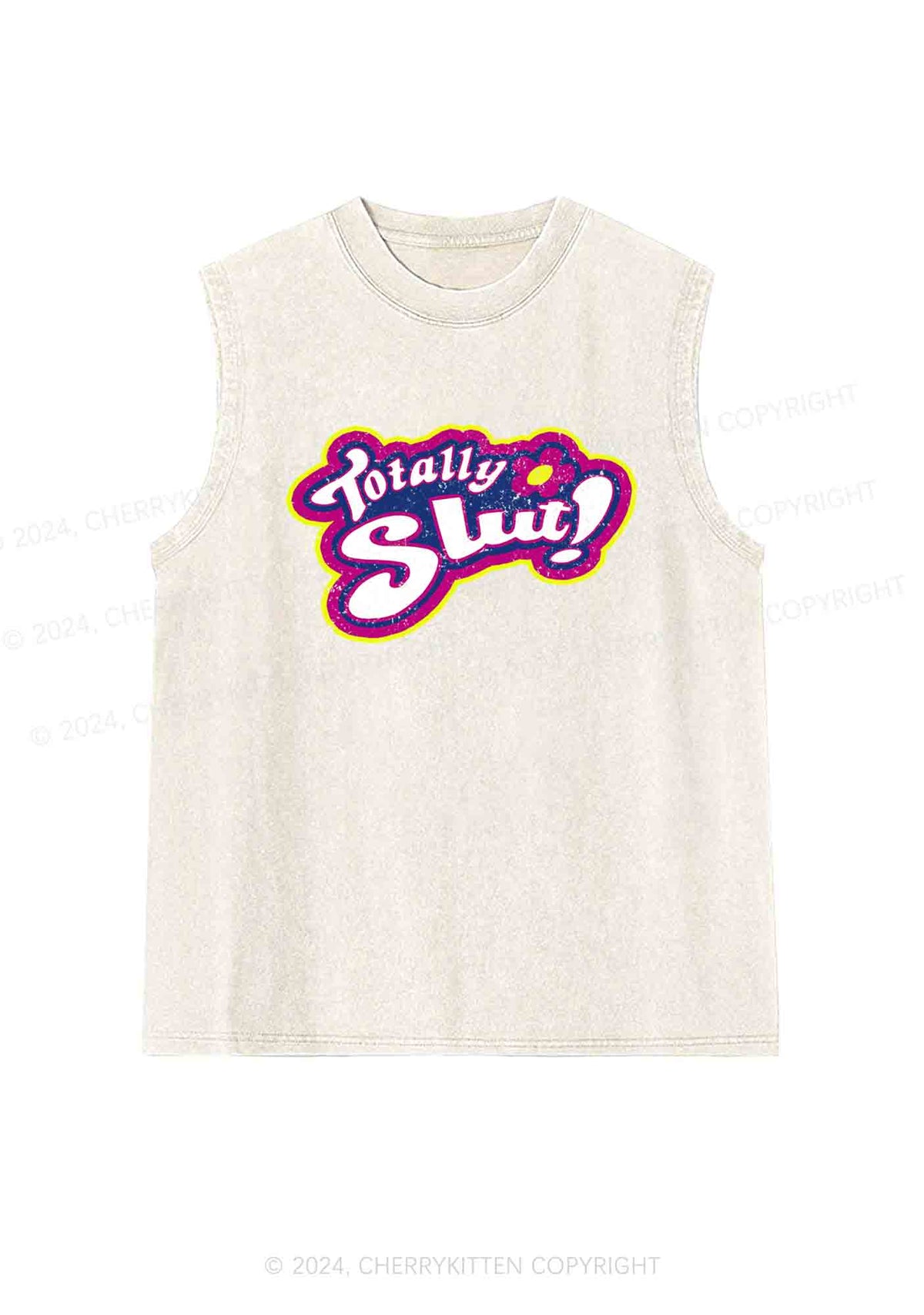 Totally Slxt Y2K Washed Tank Cherrykitten