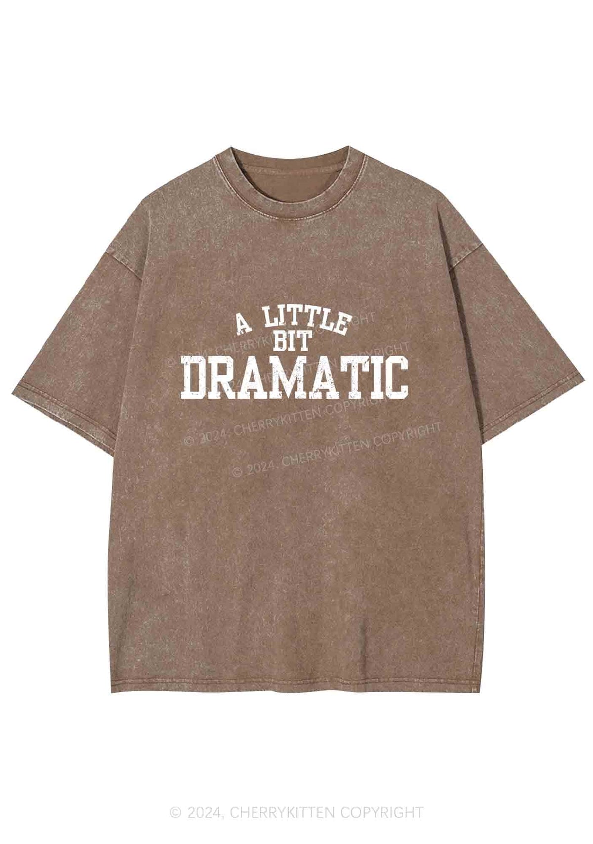 A Little Bit Dramatic Y2K Washed Tee Cherrykitten