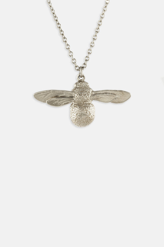 Baby Bee Necklace Silver