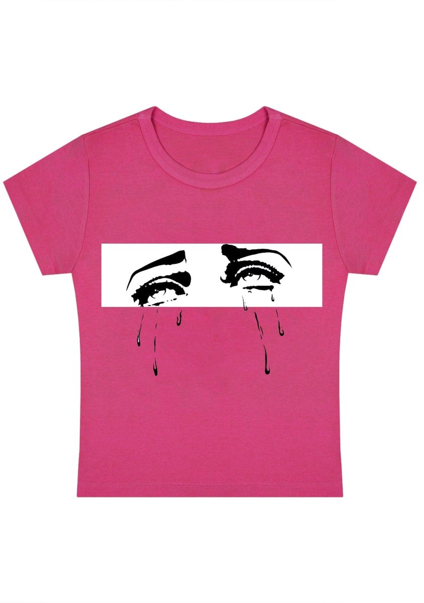 Crying Face Crying Body Y2k Baby Tee