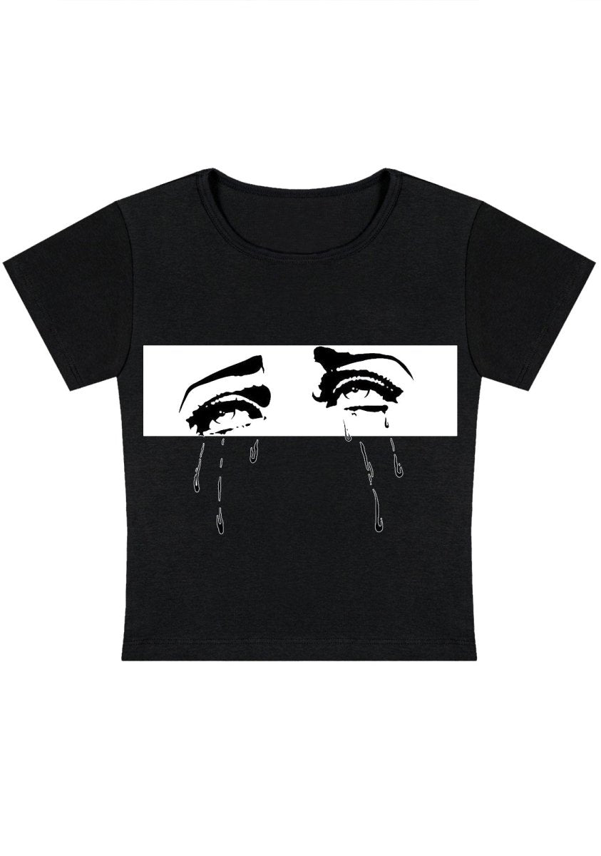 Crying Face Crying Body Y2k Baby Tee