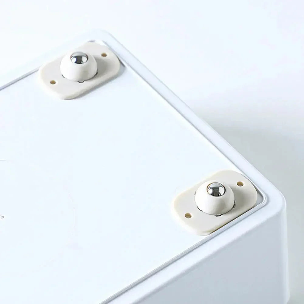 Self-Adhesive Rotating Mini Wheels for Storage Boxes & Bins ⭐⭐⭐⭐⭐