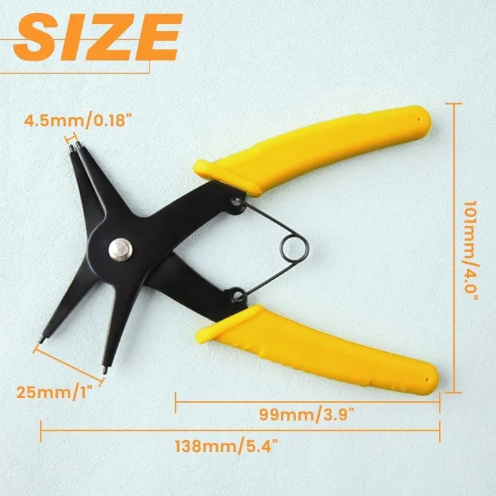 2 In 1 Multifunctional Snap Ring Plier For Mechanics