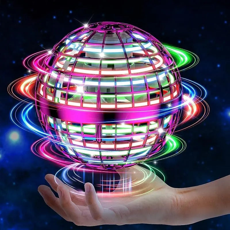 Cosmic Fly Ball Toy, Boomerang Hovering Spinner with Galaxy Light Effect, Interactive Flying Toy for Kids & Teens