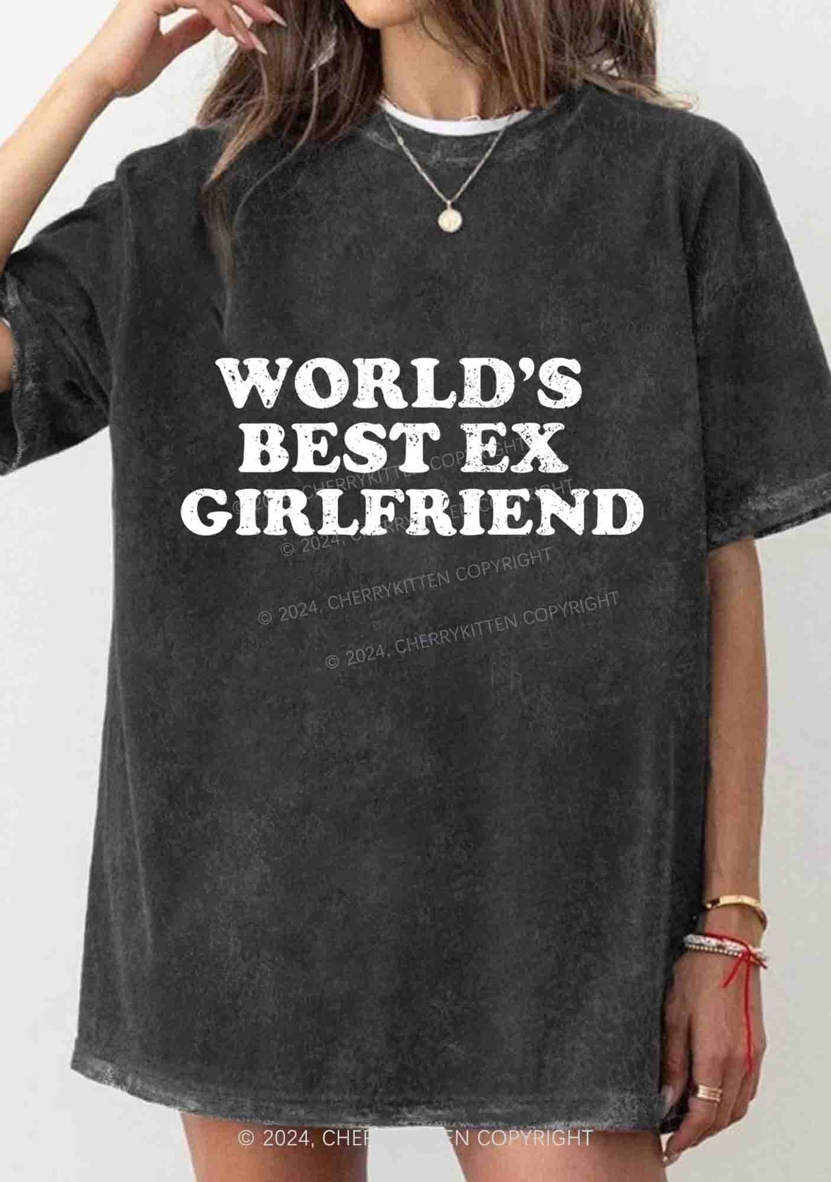 Best Ex Girlfriend Y2K Washed Tee Cherrykitten