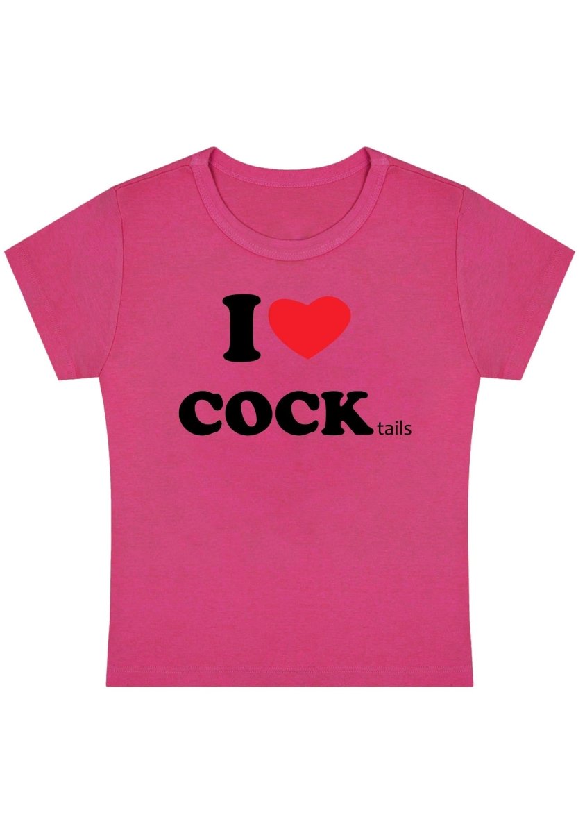 I Love Cocktails Y2K Baby Tee